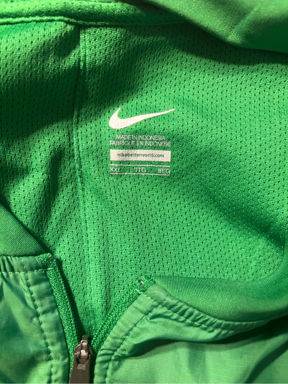 Nike Bright Green Half-Zip Athletic Jacket - Picture 2 of 9